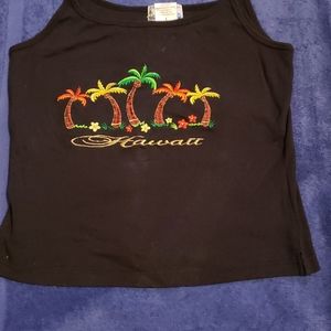Vintage aloha fashion black tee